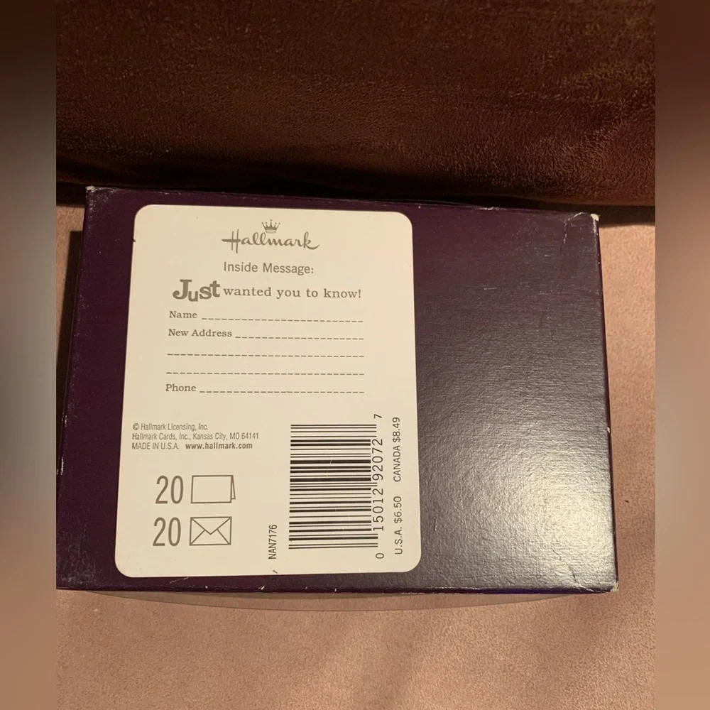 NEW! Set of two Boxed Moved Announcement Cards - Total of 30 cards.